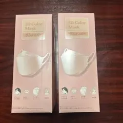 3D Color Mask ピンク 40枚入りＸ2