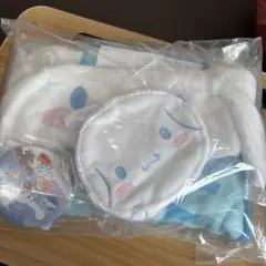 鏡ありサンリオキャラクターシナモンロール耳付きヘアバンドポーチブランケットセット