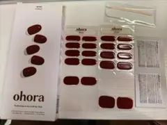 ohora レッド ジェルネイルシール 20枚入り NB-055②