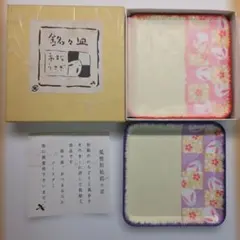 風雅和紙銘々皿　市松うさぎ５枚セット３/31まで