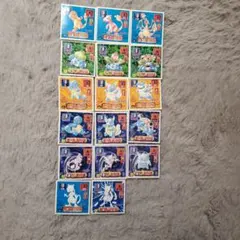 か*ぶ様 初代アマダ　ポケモンシール　列伝　17枚セット
