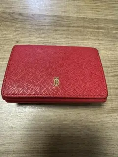 BURBERRY 赤 三つ折り財布