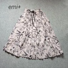 emi+ エミプラス ☆ 花柄フレアロングスカート ウエストゴム ペールピンクのサムネイル