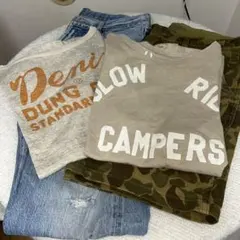 デニム＆ダンガリー150セット デニム ハーフパンツTシャツのサムネイル
