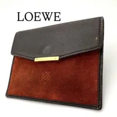 LOEWE ロエベ 小銭入れ ケース 小物入れ レザー スエード 茶　黒 2025年最新】LOEWE メンズ コインケース・小銭入れの人気