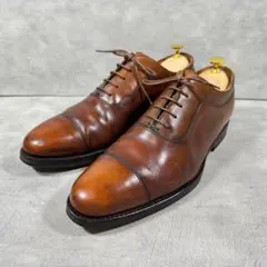 シューツリー付】ジャランスリウァヤ ストレートチップ 茶41（26〜26.5