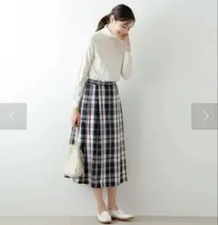 大きいサイズ　 カレイドスコープニューヨーカータータン タックスカート