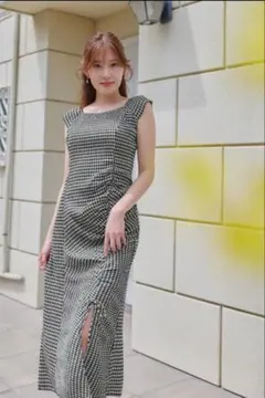 オフショルチェック柄ワンピース ドルチェリーチェ dolceliche - メルカリ