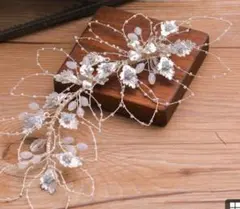 シルバー ブライダルヘッドドレス ウェディング