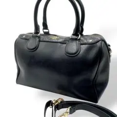 美品✨ COACHコーチ 2way ショルダーバッグ　クロスボディ 肩掛け　黒