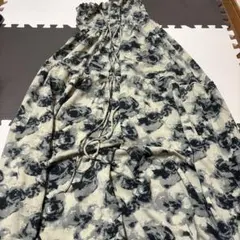 花柄キャミソールロングワンピース