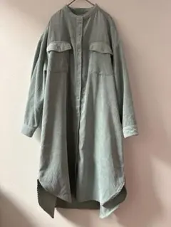 ロデオクラウンズ コーデュロイ チュニック ワンピース ミント 羽織り