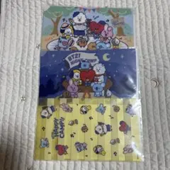 BT21 happy Camp クリアファイル 3枚セット　bts 一番くじ