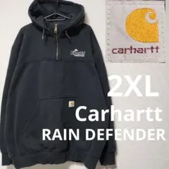 カーハート アノラック パーカー 肉厚 フェード ハーフジップ 2XL