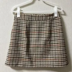 MIHO（韓国ブランド）チェック柄 ミニスカート M