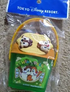 TDR★ディズニー チップとデール メモ帳 ポップコーンバケツ