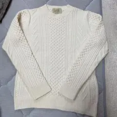 ニット　セーター　アイボリー　L or M