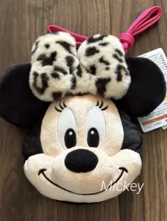 ディズニー　レオパード　豹柄　ミニーショルダーバッグ