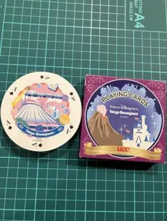 【非売品】UCC ディズニー トランプ 箱付き 東京ディズニーリゾート 丸型