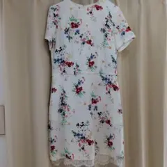 トランテアンソンデモード　花柄半袖ワンピース　Mサイズ