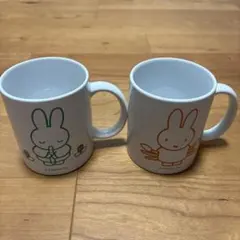 ミッフィー マグカップ セット (緑・オレンジ)