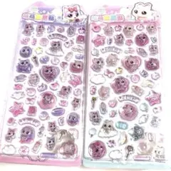 ウィッシュキャット・ドロップシール・立体 ２枚セット