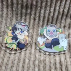 伊之助！鬼滅の刃 アクリルキーホルダー 2個セット