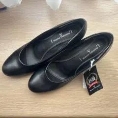 Romano Valentino 黒 パンプス 23.5cm EEE