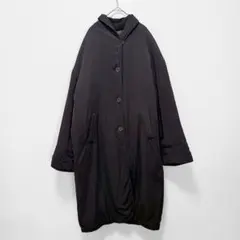 エヴェックス バイ クリッツァ 中綿ロングコート 40 黒 ゆったり シンプル