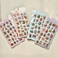 ⭐︎新品　シール　大人気　ブレインロット　ぷくぷくシール　可愛い　4枚セットシール