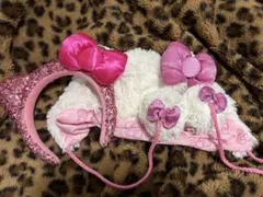 ハローキティ 耳付き帽子 ピンク