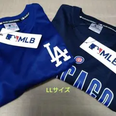 MLB ドジャース カブス メッシュ Tシャツ LLサイズ 開幕戦 2枚セット①