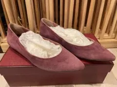 BALLY スエード フラットシューズ パープルのサムネイル