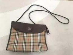 バーバリー　ヴィンテージ　ショルダーバッグ＊ノバチェック