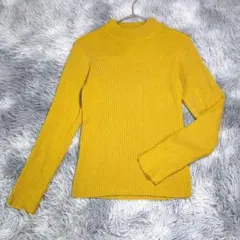 BROWNY STANDARD【F】ハイネックニット　イエロー　フリーサイズ