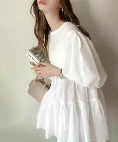 まる様専用 クラシカルエルフ 3wayバルーンスリーブティアードシアーシャツ