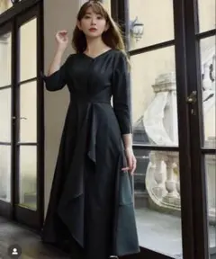 herlipto Grand Twill Ruffled Dress ドレス