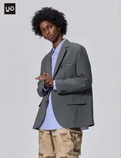 GU UNDERCOVER グレー テーラードジャケット オーバーサイズ　XL