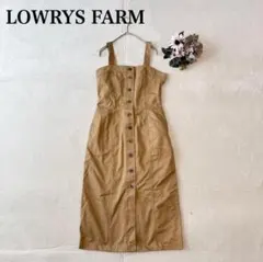 【ローリーズファーム】 キャミロングワンピース（M)混綿 スリット シンプル