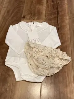 ZARAベビー　ブラウス　ロンパース　ブルマ　3m〜6m