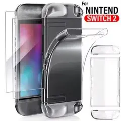 Switch2 クリアケース 液晶保護ガラス セット 新品未使用