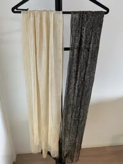 パーティ用ストール✨ ブラック&ベージュ