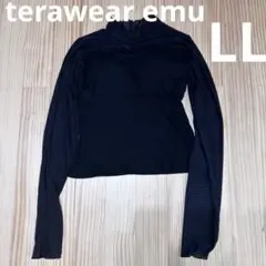 しまむらterawear emu カップ付きシアーインナー　メロウ　黒　LL