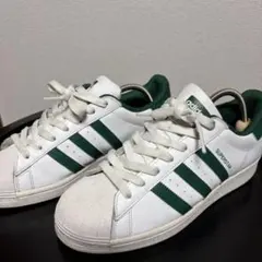 【週末限定値引き】adidas Superstar ホワイト/グリーン