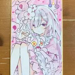 B*g様 魔法少女ノ魔女裁判 夏目アンアン 手描きイラスト 中色紙 まの