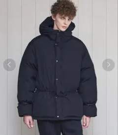 美品 ＜H＞BALLOON DOWN JACKET/ジャケット 紺