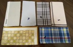ハンカチ6枚セット バーバリー トラサルディ ポロ BURBERRY おまけ