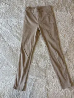 ユニクロ　HEATTECH ベージュ スキニーパンツ Mサイズ
