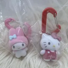 【未使用】サンリオ　カラフルカラビナマスコットチャーム　キティ　マイメロ　セット