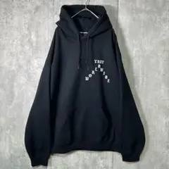 希少 YEEZY BOOSTS スウェット パーカー 黒 プリント XL